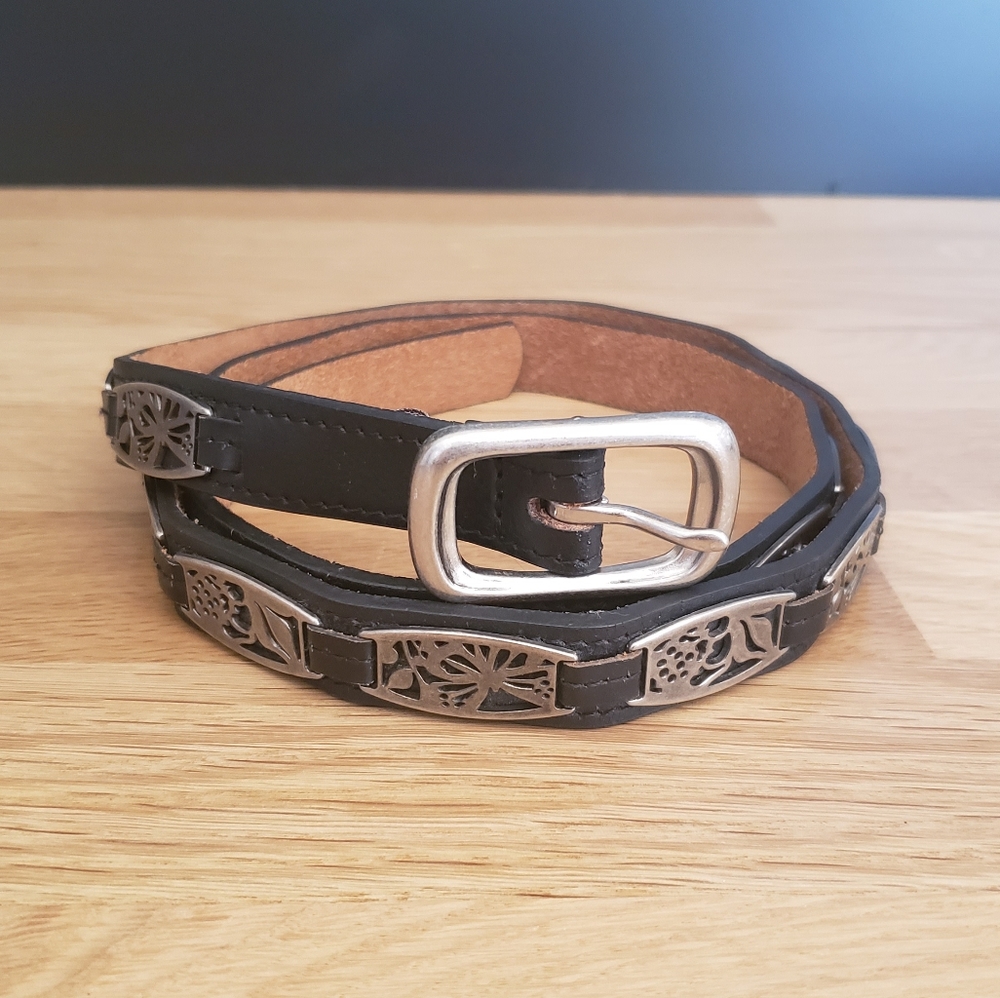 Vintage Leather Fossil Belt